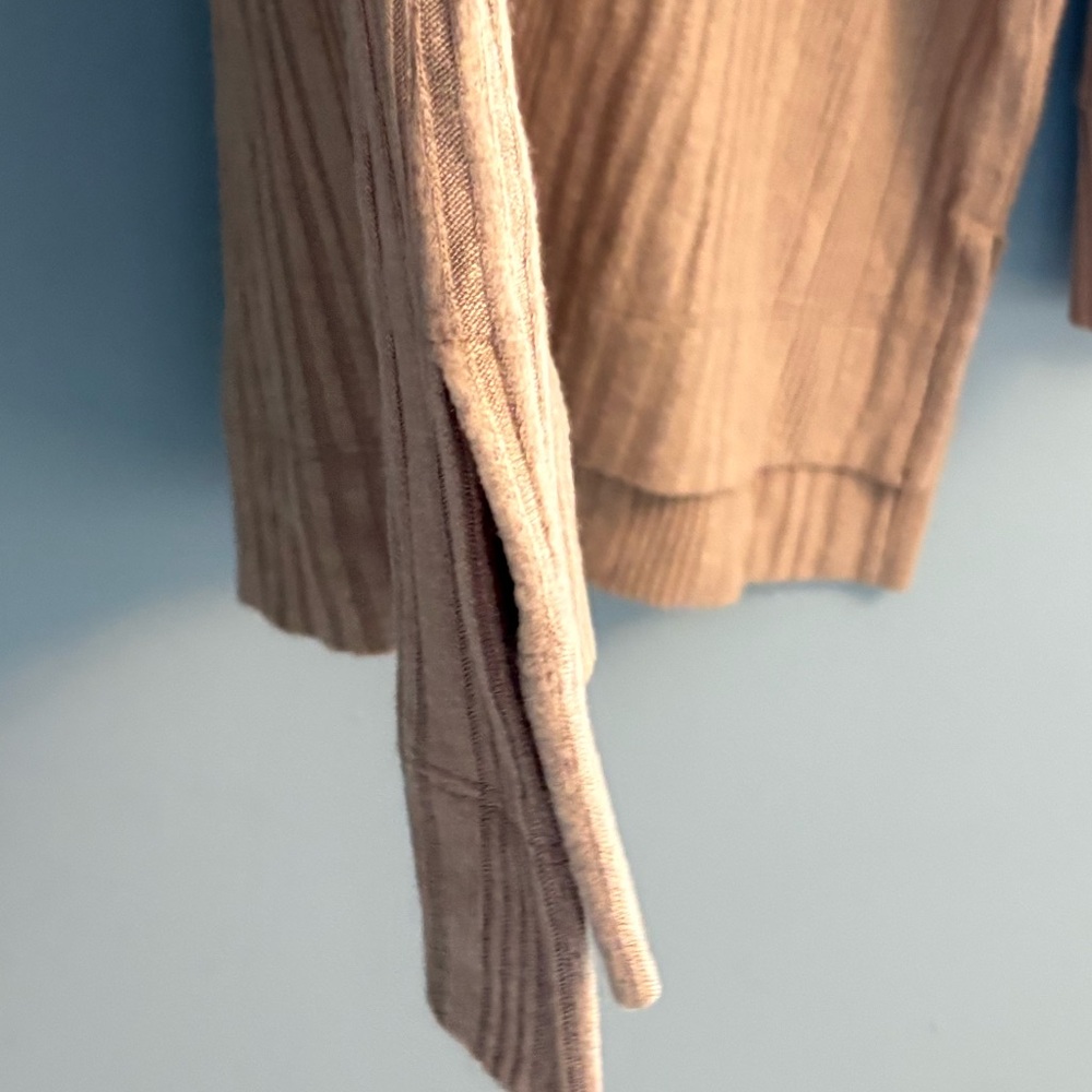 Andrew Marc Beige Ribbed Knit Sweater - Picture 3 of 6